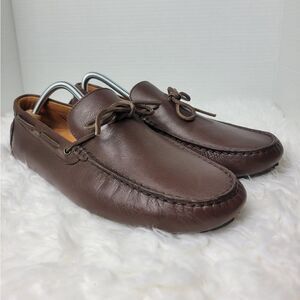 J.Crew Kenton Mens Loafer Size Size 11.5 Brown Leather Driving Moccasins Shoes